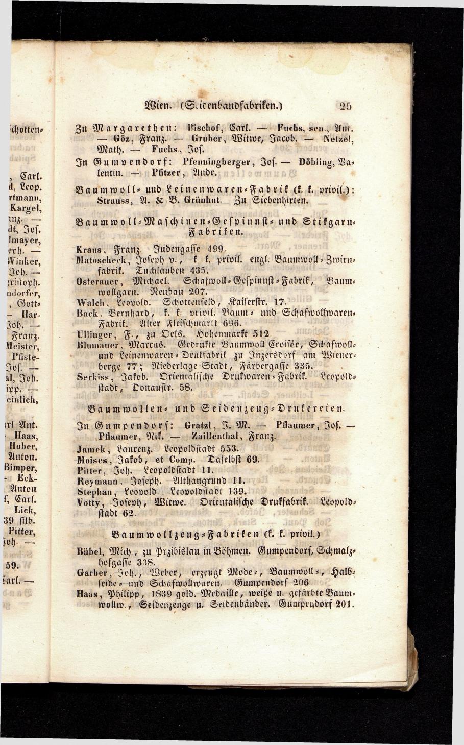 Grosses Adressbuch der Kaufleute. No. 13. Oesterreich ober u. unter der Enns 1844 - Seite 29