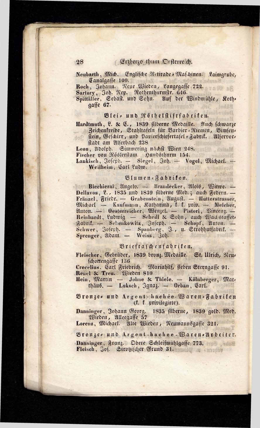 Grosses Adressbuch der Kaufleute. No. 13. Oesterreich ober u. unter der Enns 1844 - Seite 32