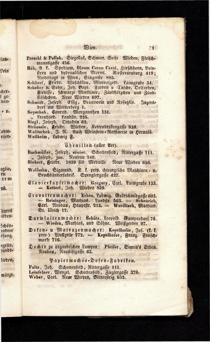 Grosses Adressbuch der Kaufleute. No. 13. Oesterreich ober u. unter der Enns 1844 - Seite 35