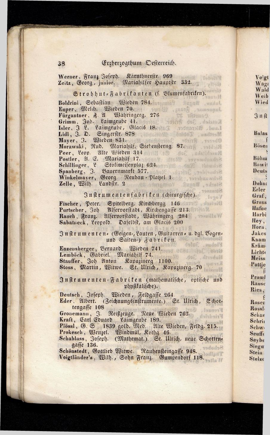 Grosses Adressbuch der Kaufleute. No. 13. Oesterreich ober u. unter der Enns 1844 - Seite 42