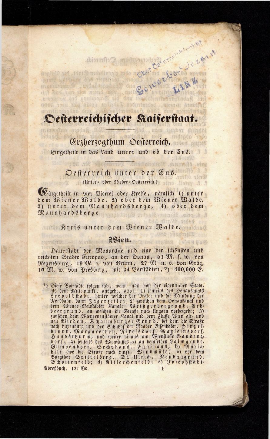 Grosses Adressbuch der Kaufleute. No. 13. Oesterreich ober u. unter der Enns 1844 - Seite 5
