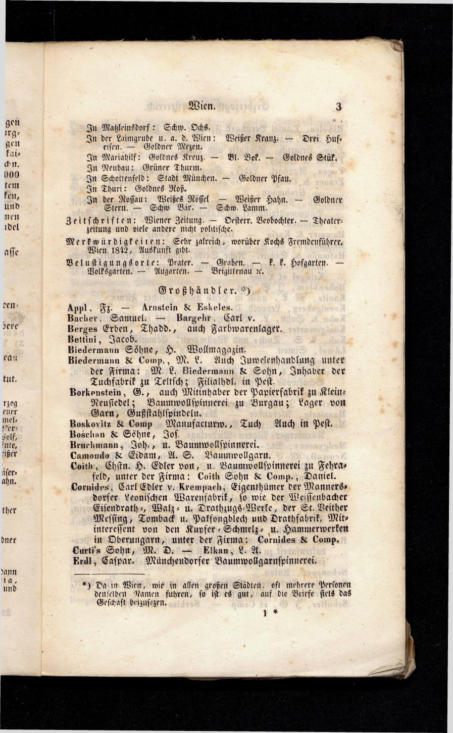 Grosses Adressbuch der Kaufleute. No. 13. Oesterreich ober u. unter der Enns 1844 - Seite 7