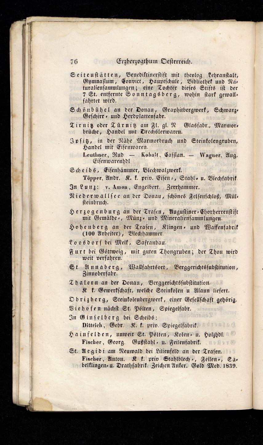 Grosses Adressbuch der Kaufleute. No. 13. Oesterreich ober u. unter der Enns 1844 - Seite 80