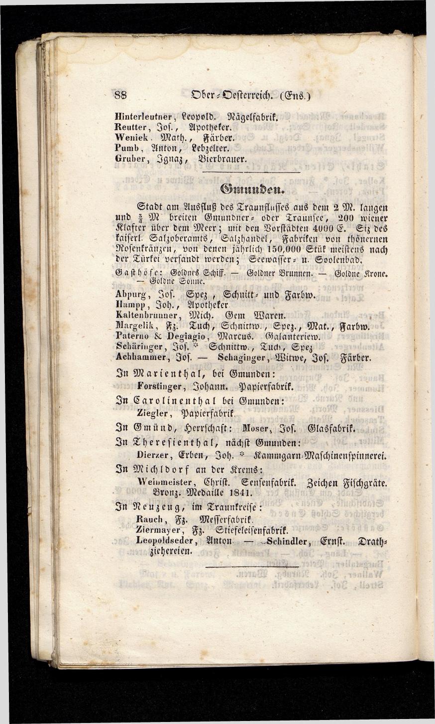 Grosses Adressbuch der Kaufleute. No. 13. Oesterreich ober u. unter der Enns 1844 - Seite 92