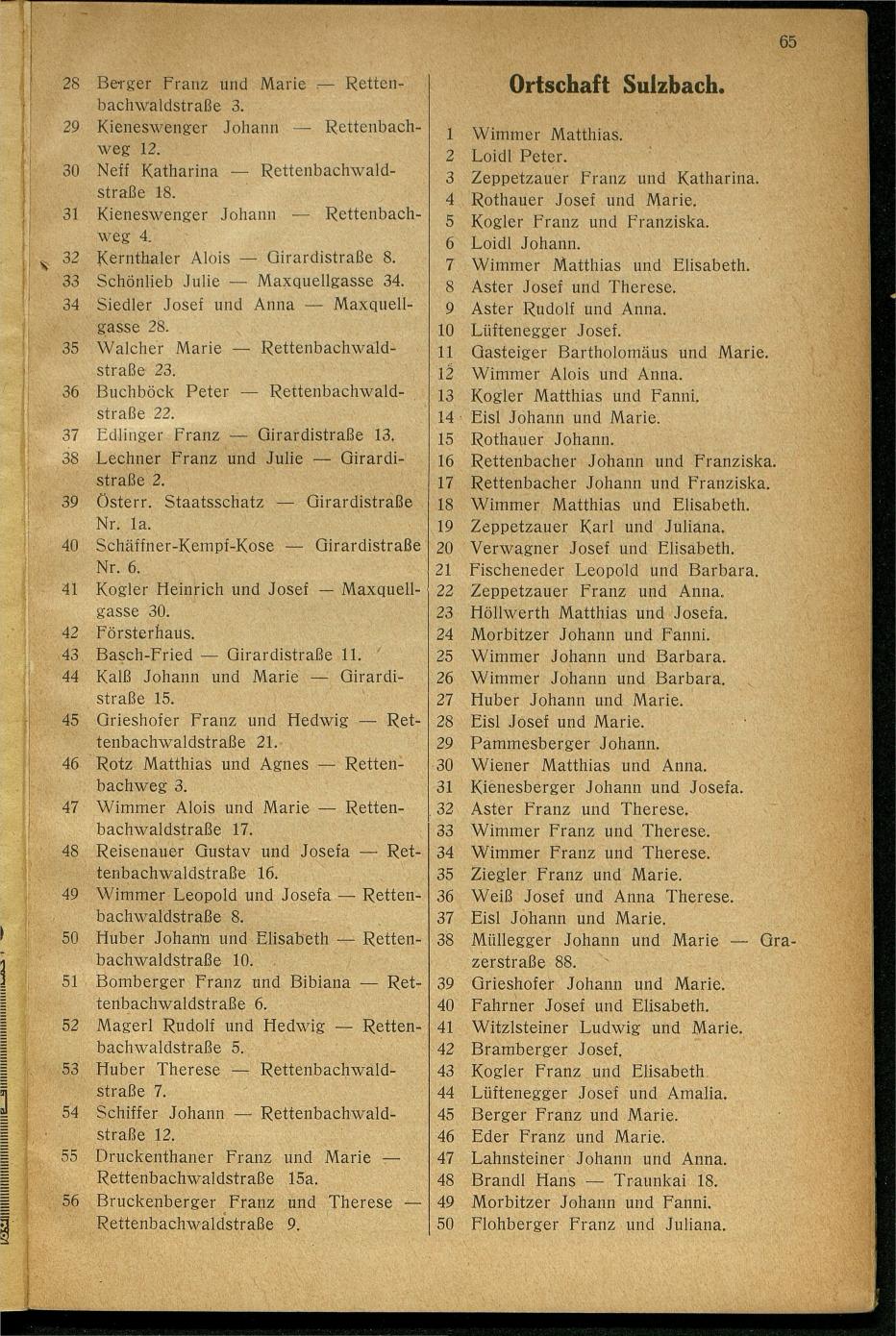 Handels- und Gewerbe-Adressbuch nebst Häuser-Verzeichnis der Kurortsgemeinde Bad Ischl 1925 - Seite 101