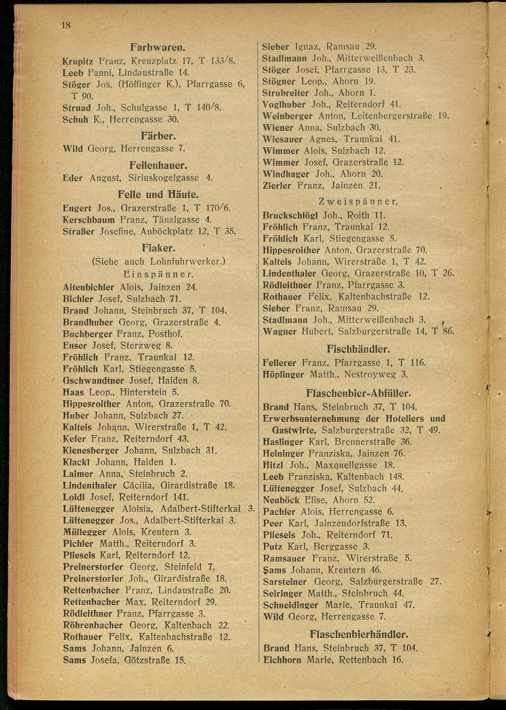 Handels- und Gewerbe-Adressbuch nebst Häuser-Verzeichnis der Kurortsgemeinde Bad Ischl 1925 - Seite 30