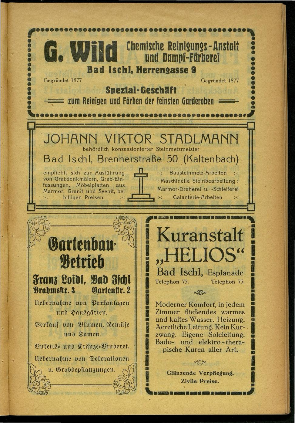 Handels- und Gewerbe-Adressbuch nebst Häuser-Verzeichnis der Kurortsgemeinde Bad Ischl 1925 - Seite 51