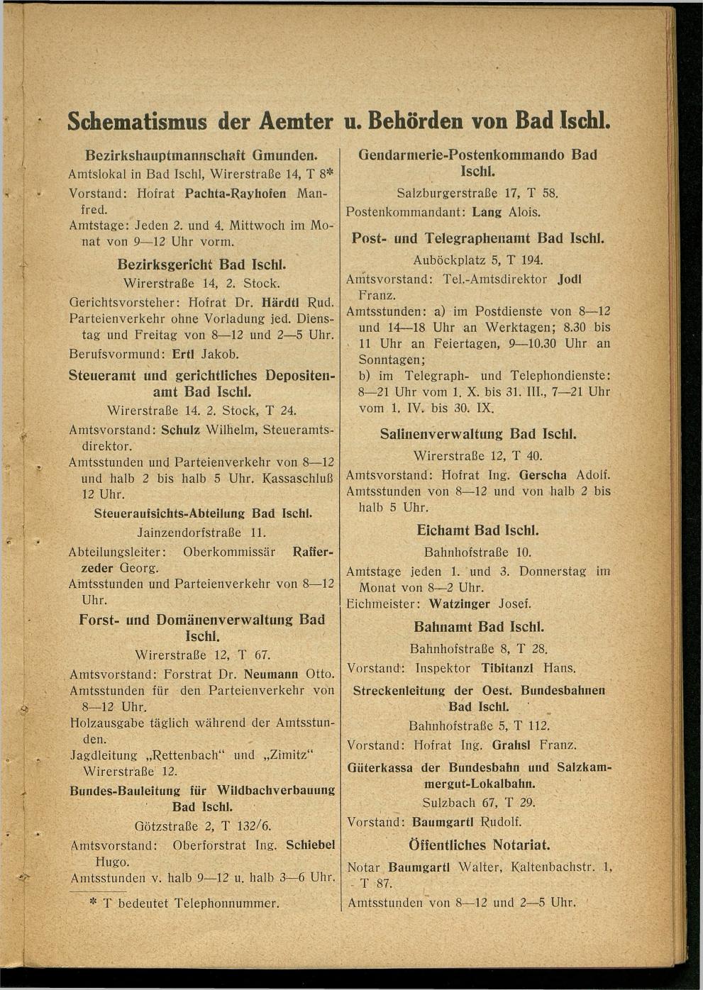 Handels- und Gewerbe-Adressbuch nebst Häuser-Verzeichnis der Kurortsgemeinde Bad Ischl 1925 - Seite 9