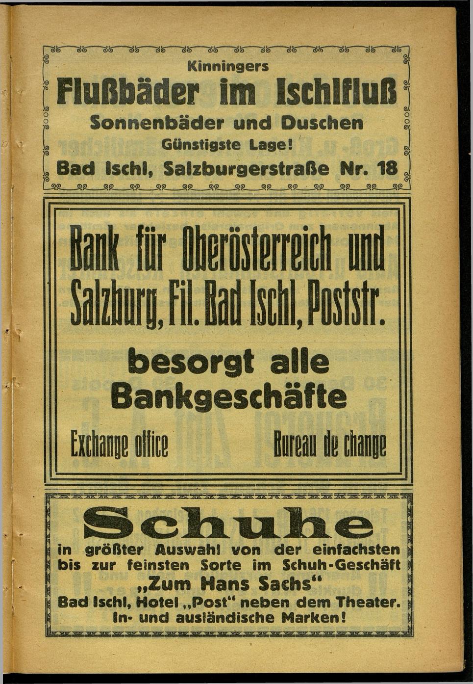 Handels- und Gewerbe-Adressbuch nebst Häuser-Verzeichnis der Kurortsgemeinde Bad Ischl 1925 - Seite 97