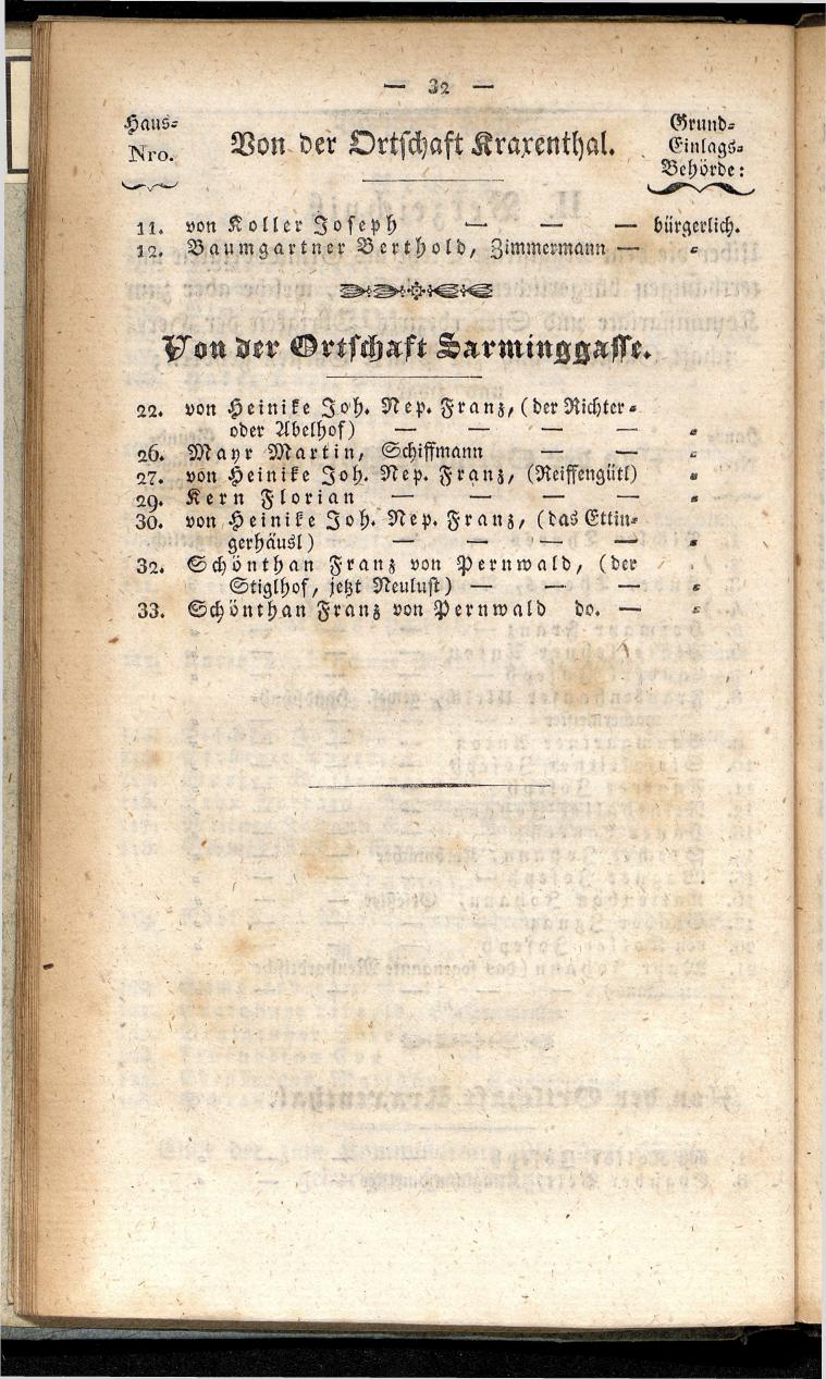 Verzeichniß der in der k. k. Kreisstadt Steyr 1834. - Seite 36