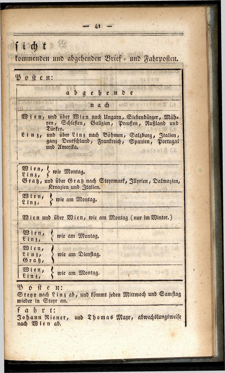Verzeichniß der in der k. k. Kreisstadt Steyr 1834. - Seite 45