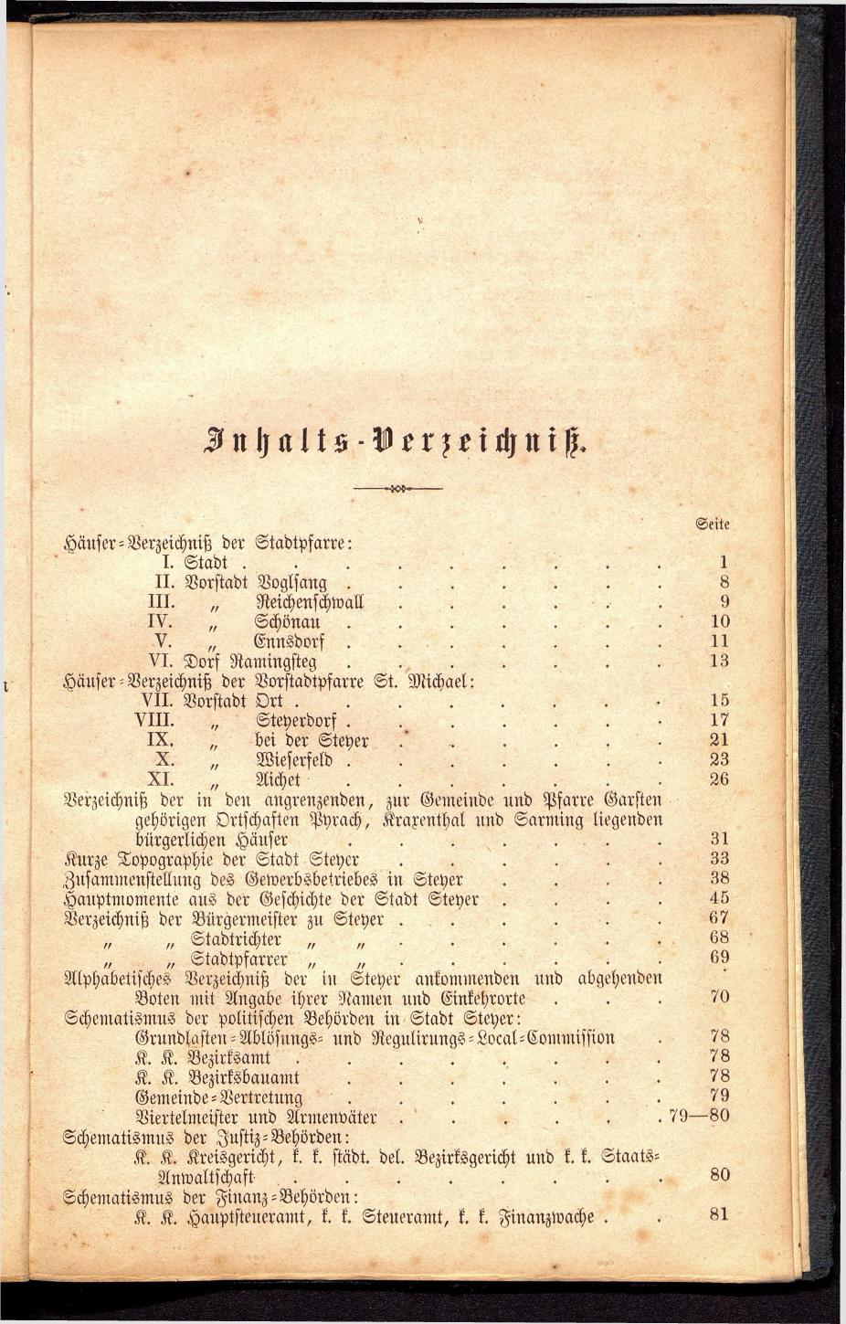 Stadt Steyer. Verzeichniss der Häuser und Besitzer 1866 - Page 106