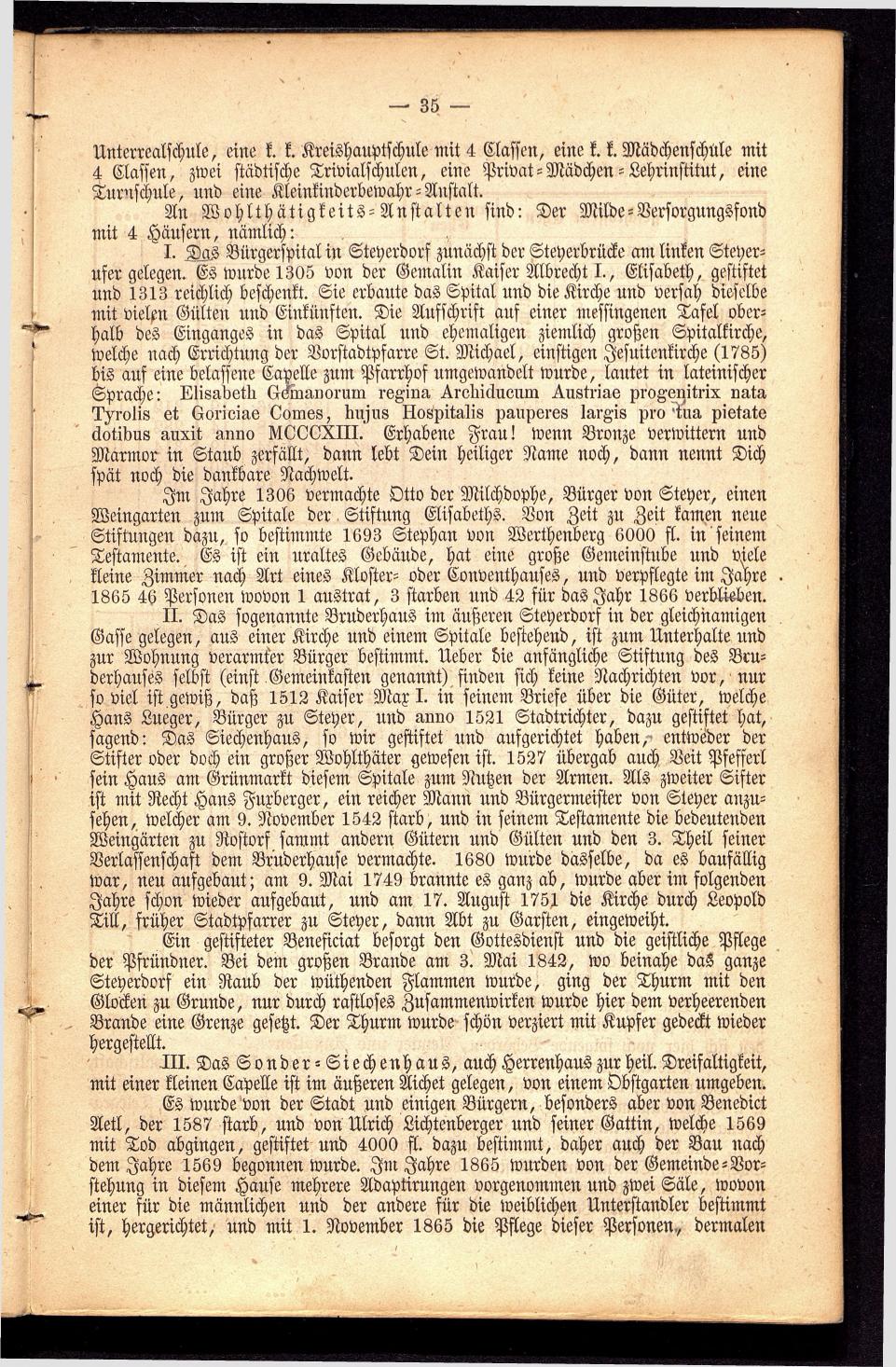 Stadt Steyer. Verzeichniss der Häuser und Besitzer 1866 - Seite 37