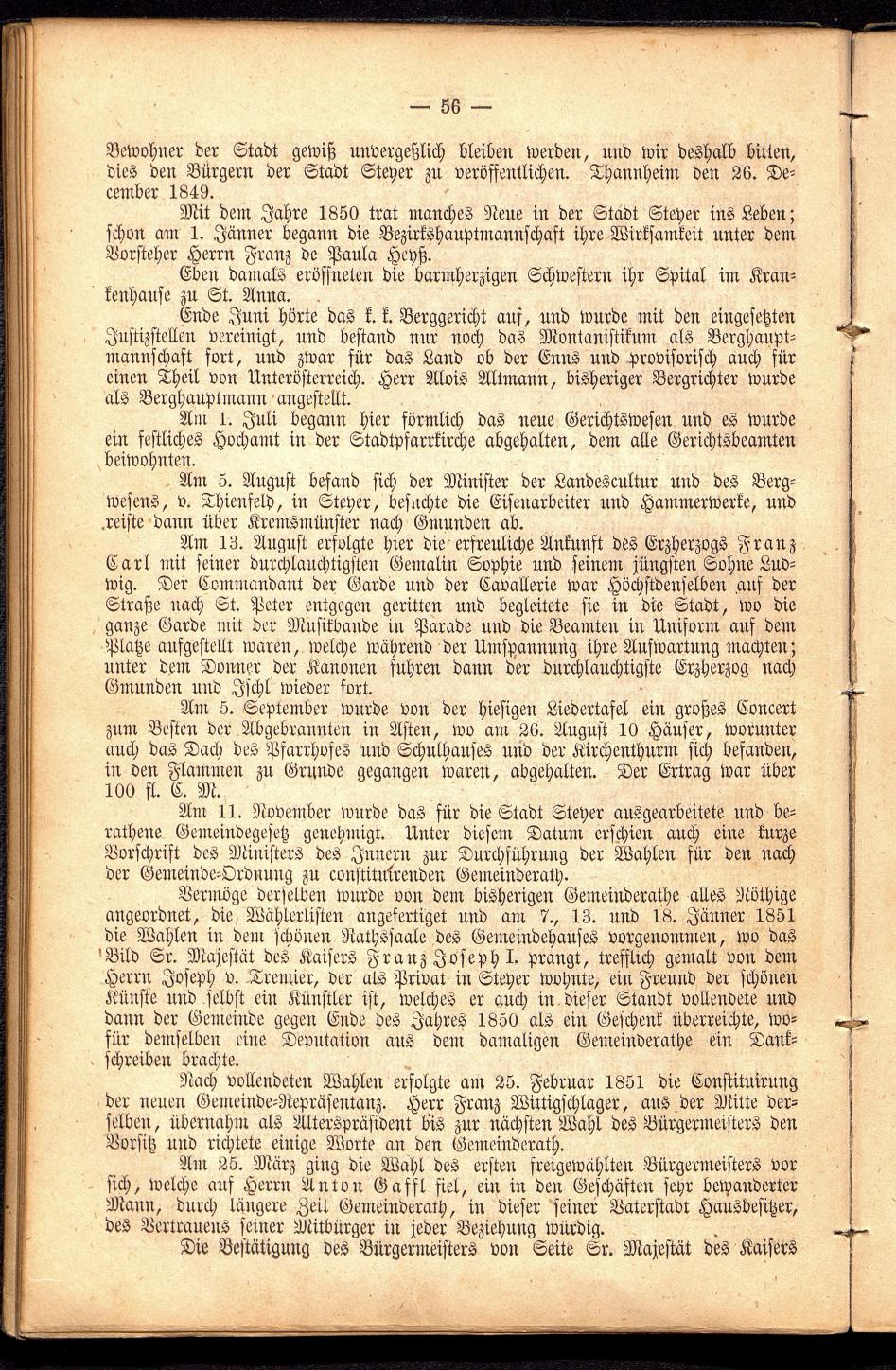 Stadt Steyer. Verzeichniss der Häuser und Besitzer 1866 - Seite 58