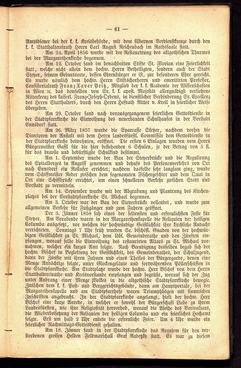 Stadt Steyer. Verzeichniss der Häuser und Besitzer 1866 - Seite 63