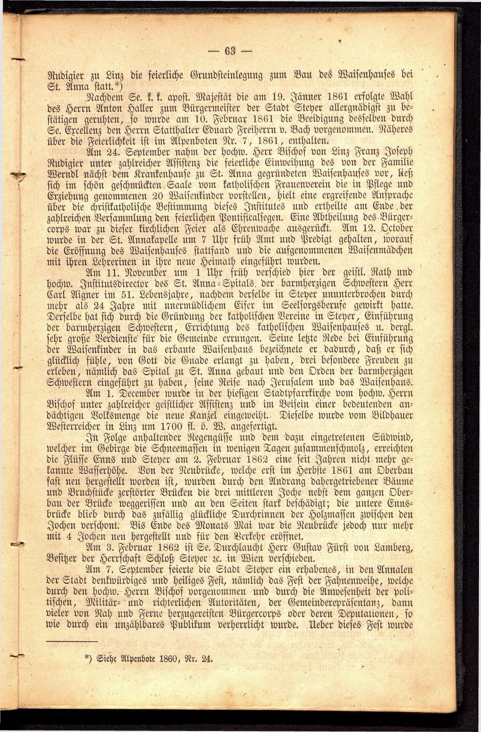 Stadt Steyer. Verzeichniss der Häuser und Besitzer 1866 - Seite 65