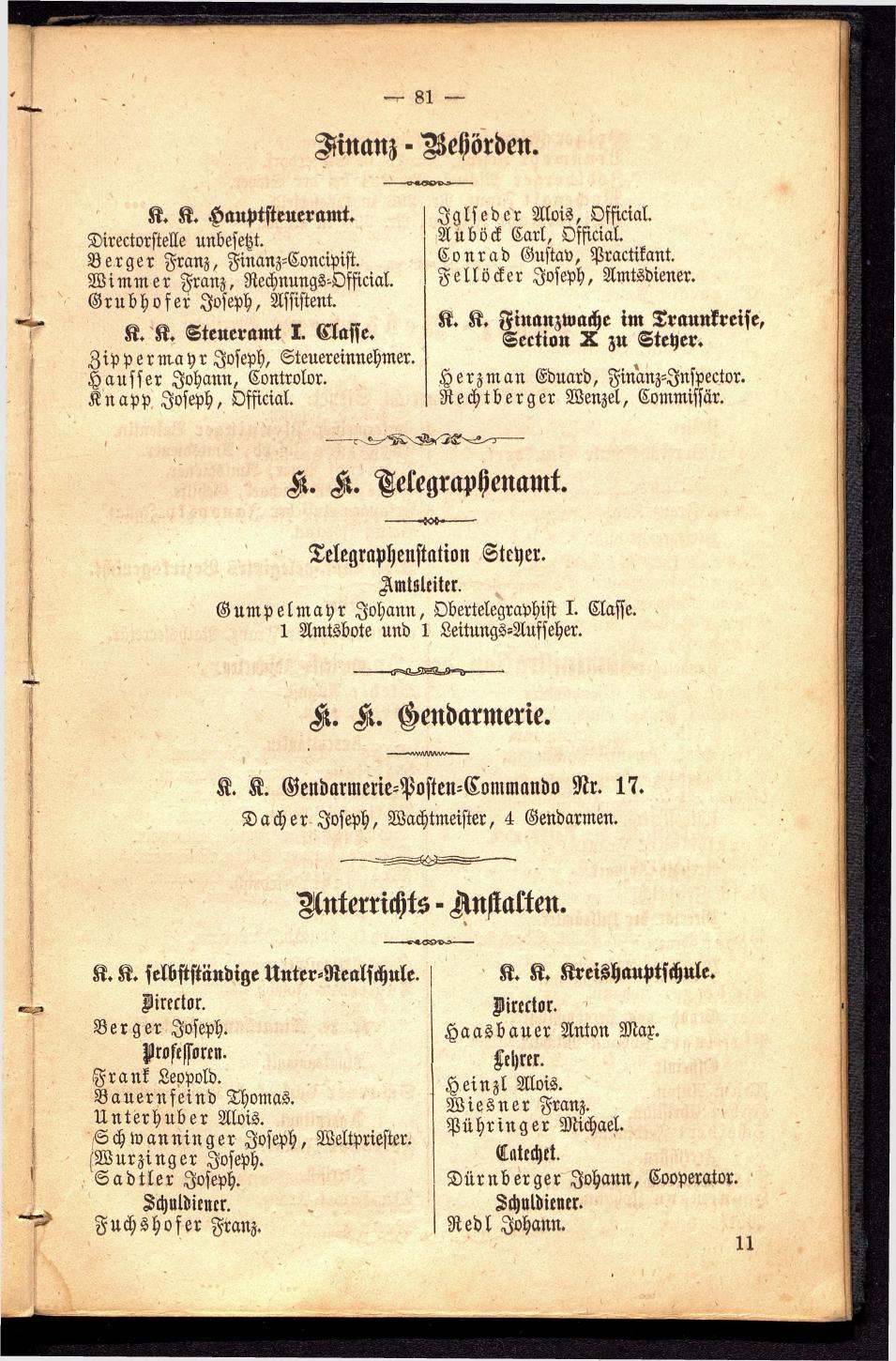 Stadt Steyer. Verzeichniss der Häuser und Besitzer 1866 - Seite 79
