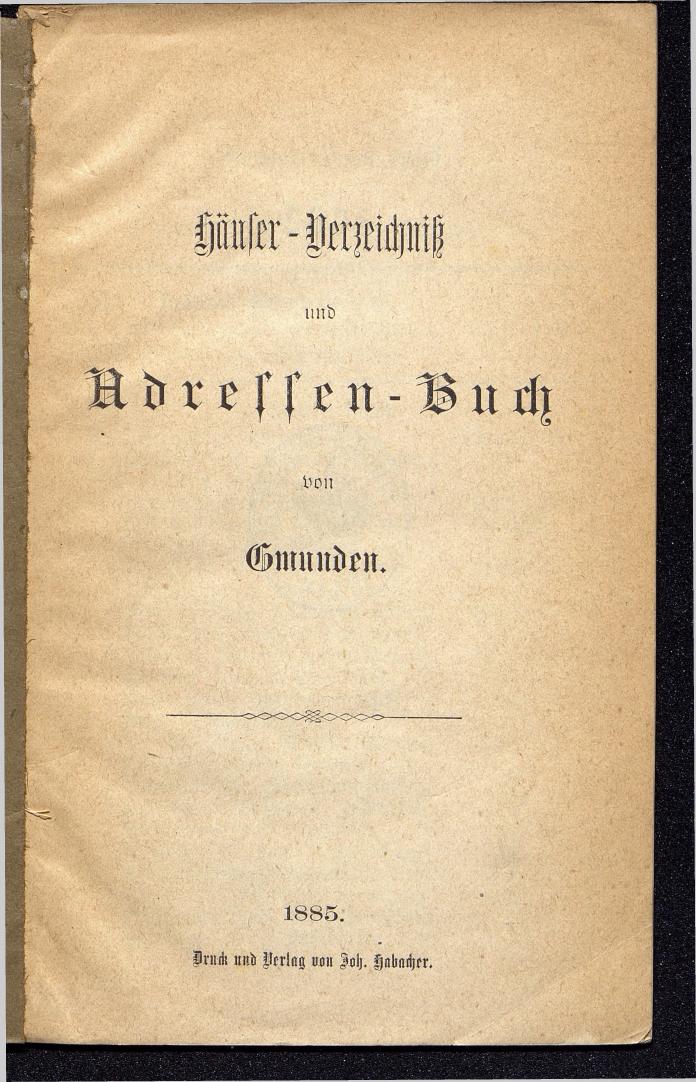 Häuser-Verzeichniß und Adressen-Buch von Gmunden 1885 - Seite 3