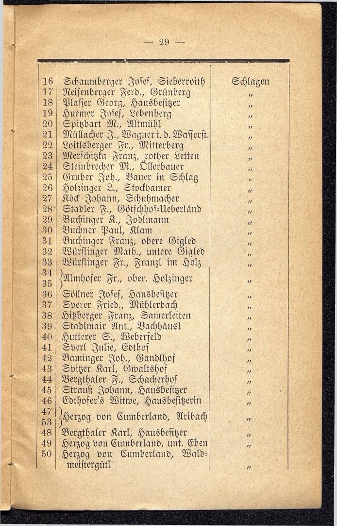 Häuser-Verzeichniß und Adressen-Buch von Gmunden 1885 - Seite 33