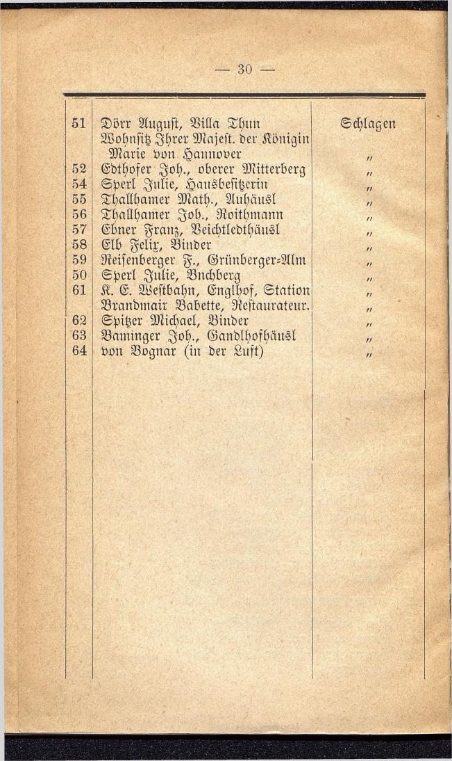 Häuser-Verzeichniß und Adressen-Buch von Gmunden 1885 - Seite 34