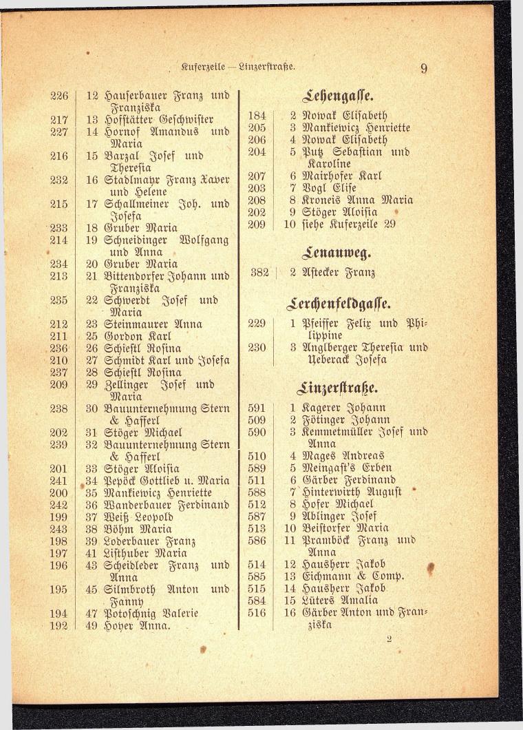 Häuser-Verzeichnis der Stadt Gmunden 1899 - Seite 11