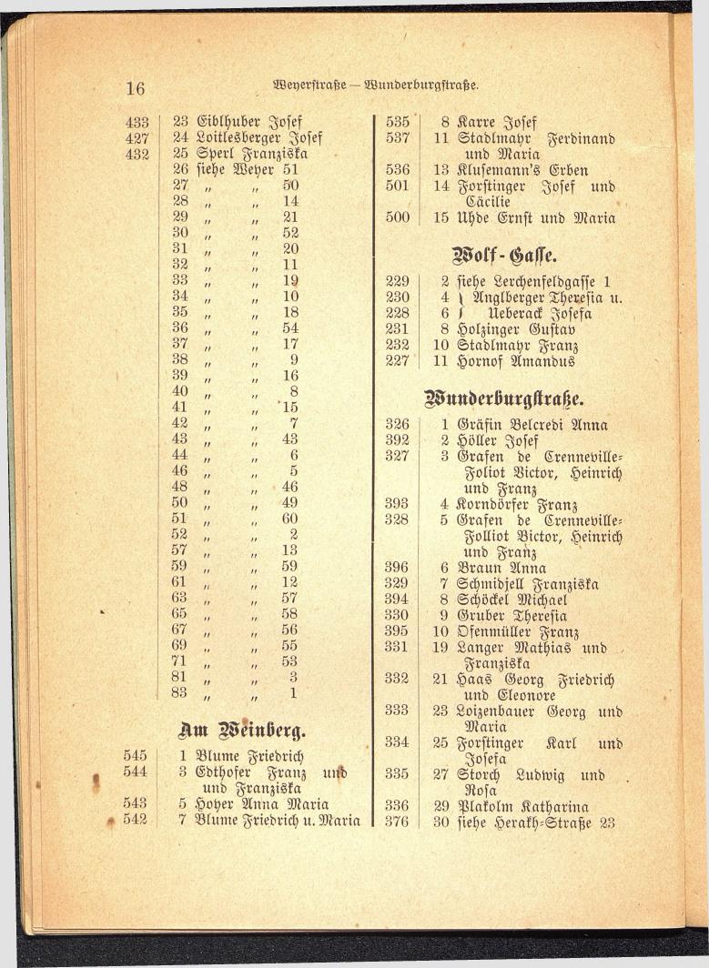 Häuser-Verzeichnis der Stadt Gmunden 1899 - Seite 18