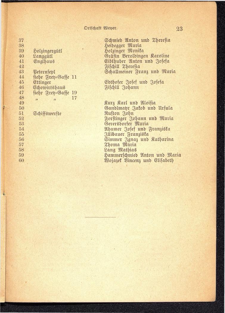 Häuser-Verzeichnis der Stadt Gmunden 1899 - Seite 25
