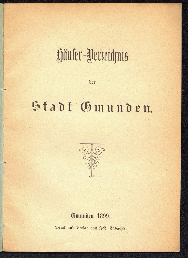 Häuser-Verzeichnis der Stadt Gmunden 1899 - Seite 3