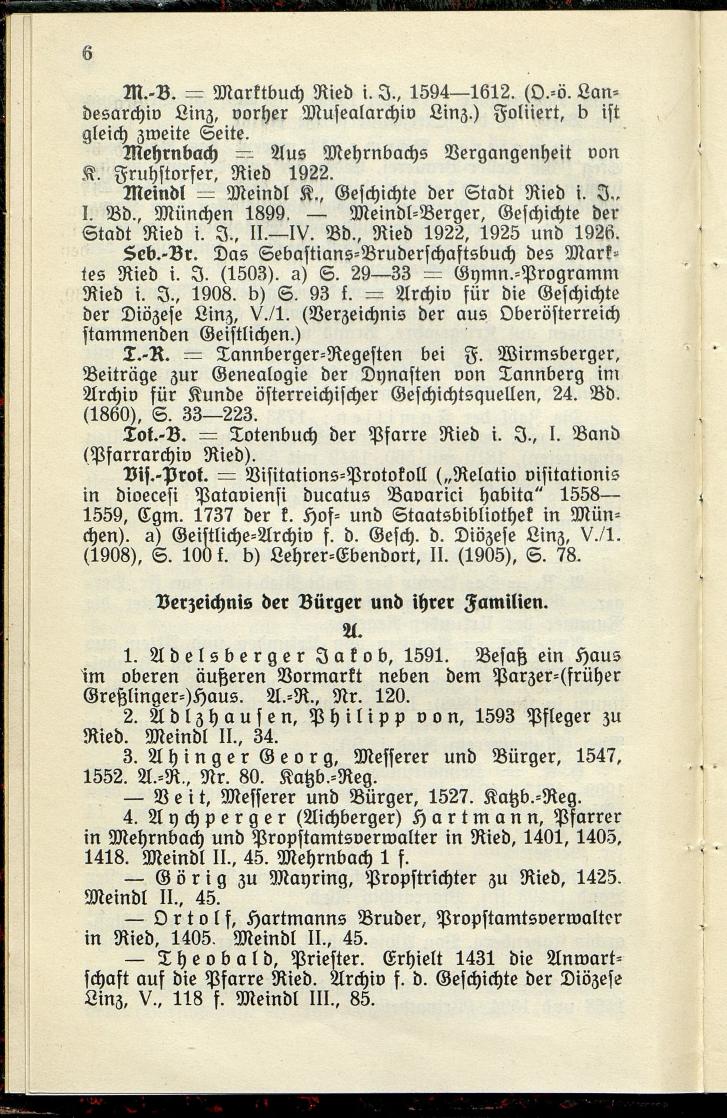 Bürgerbuch des Marktes Ried im Innkreis (Bis 1600) - Seite 14