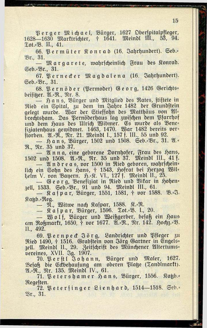 Bürgerbuch des Marktes Ried im Innkreis (Bis 1600) - Seite 23