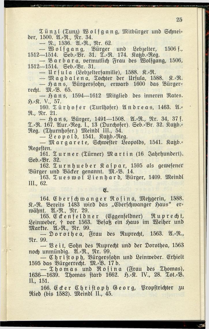 Bürgerbuch des Marktes Ried im Innkreis (Bis 1600) - Seite 33