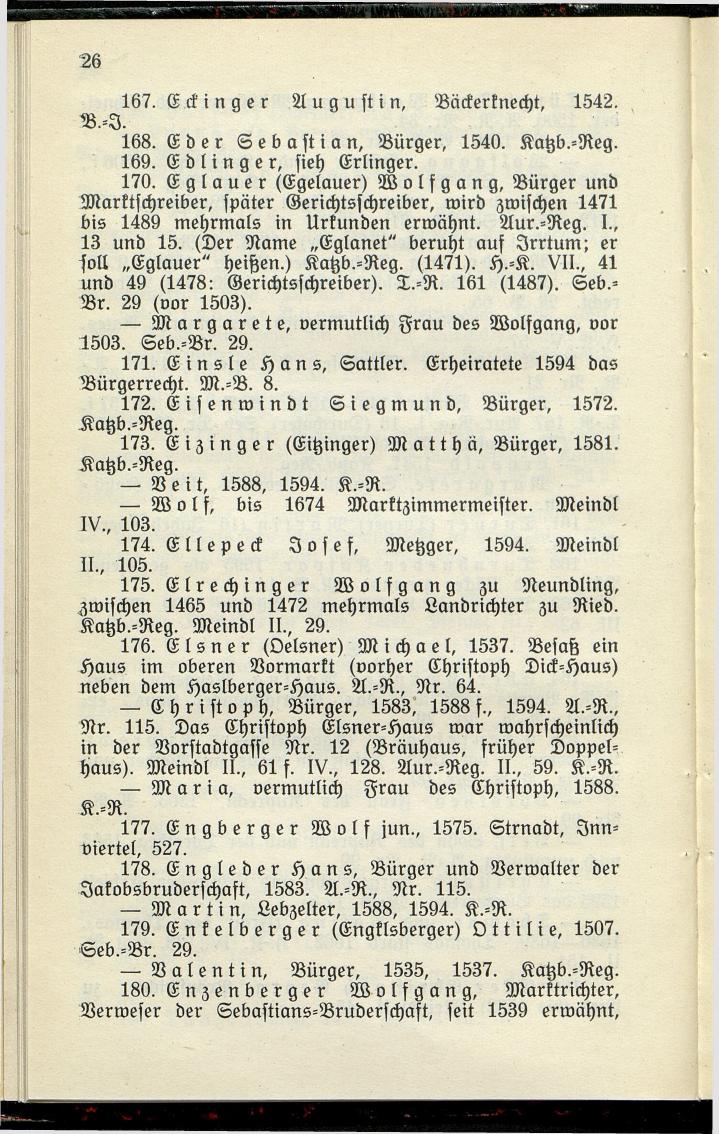 Bürgerbuch des Marktes Ried im Innkreis (Bis 1600) - Seite 34