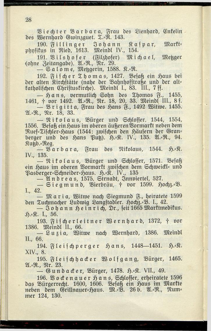 Bürgerbuch des Marktes Ried im Innkreis (Bis 1600) - Seite 36