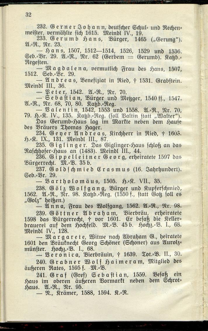 Bürgerbuch des Marktes Ried im Innkreis (Bis 1600) - Seite 40