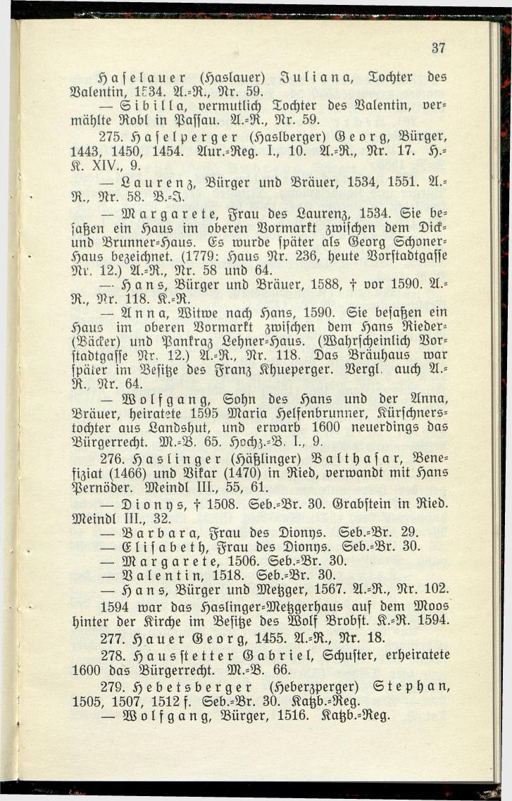 Bürgerbuch des Marktes Ried im Innkreis (Bis 1600) - Seite 45