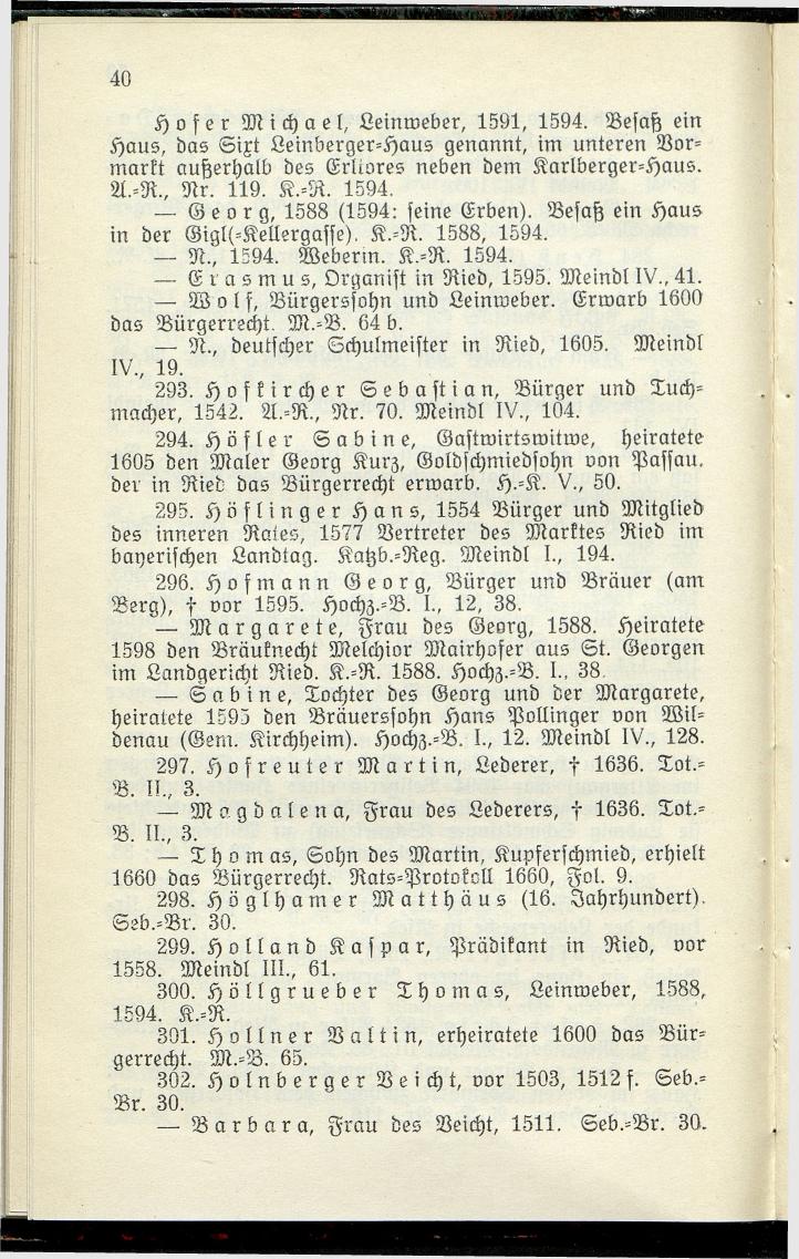 Bürgerbuch des Marktes Ried im Innkreis (Bis 1600) - Seite 48