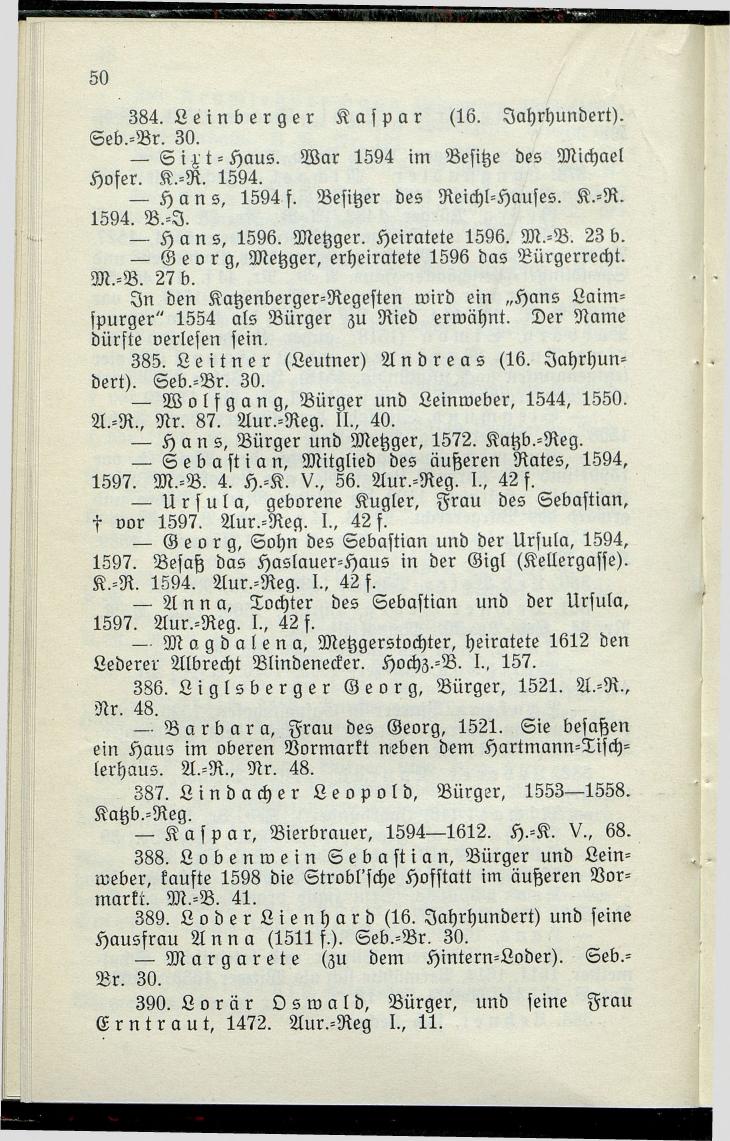 Bürgerbuch des Marktes Ried im Innkreis (Bis 1600) - Seite 58