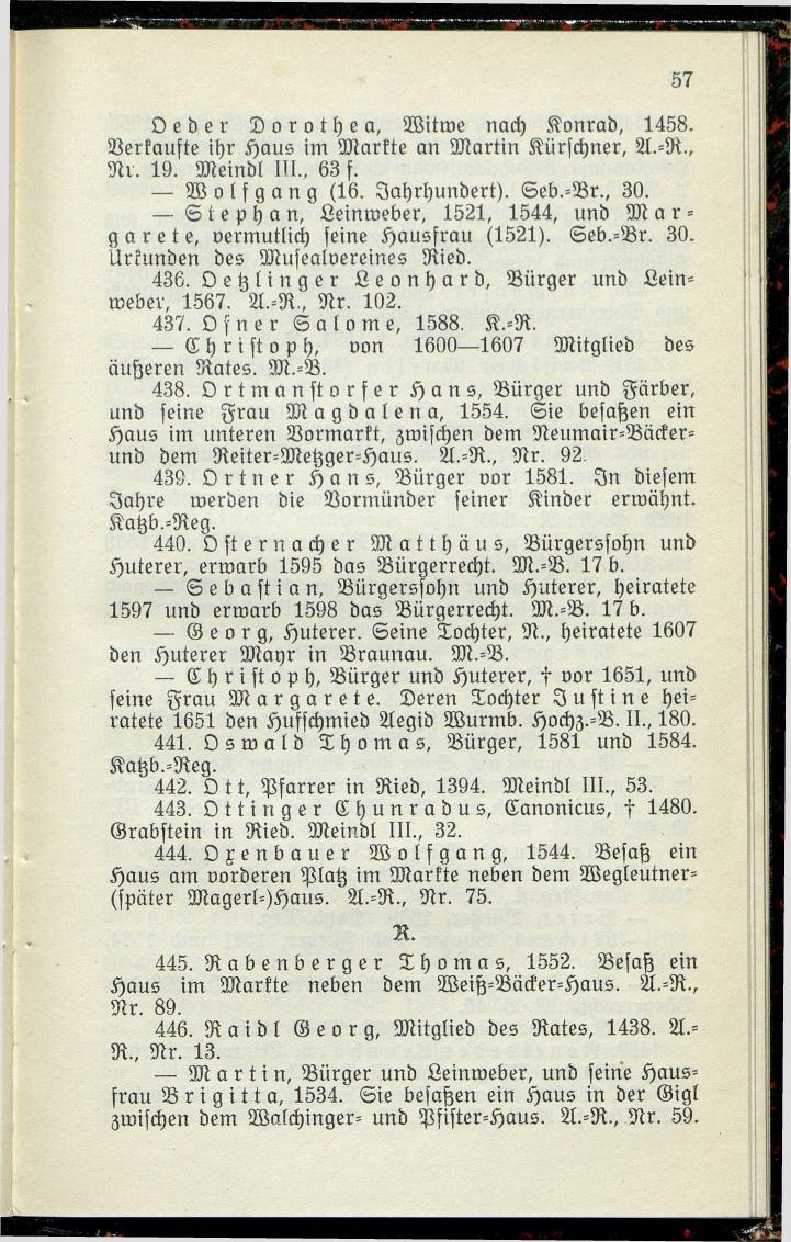 Bürgerbuch des Marktes Ried im Innkreis (Bis 1600) - Seite 65