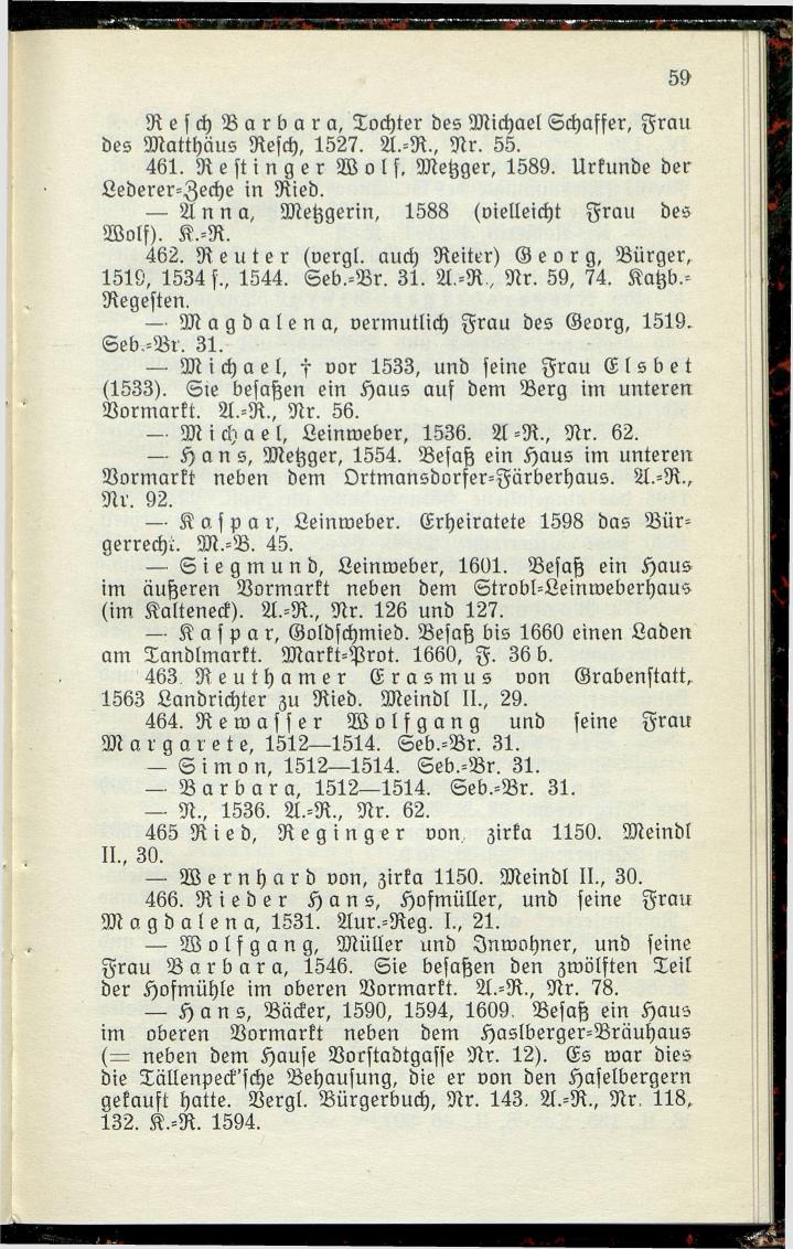 Bürgerbuch des Marktes Ried im Innkreis (Bis 1600) - Seite 67