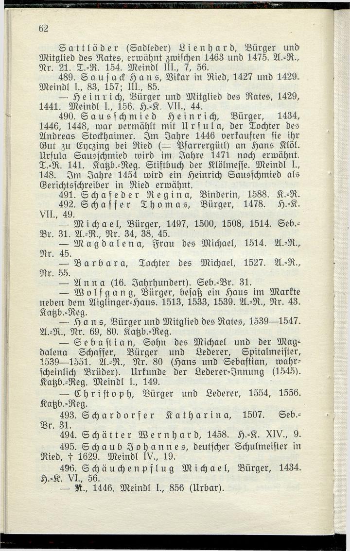 Bürgerbuch des Marktes Ried im Innkreis (Bis 1600) - Seite 70