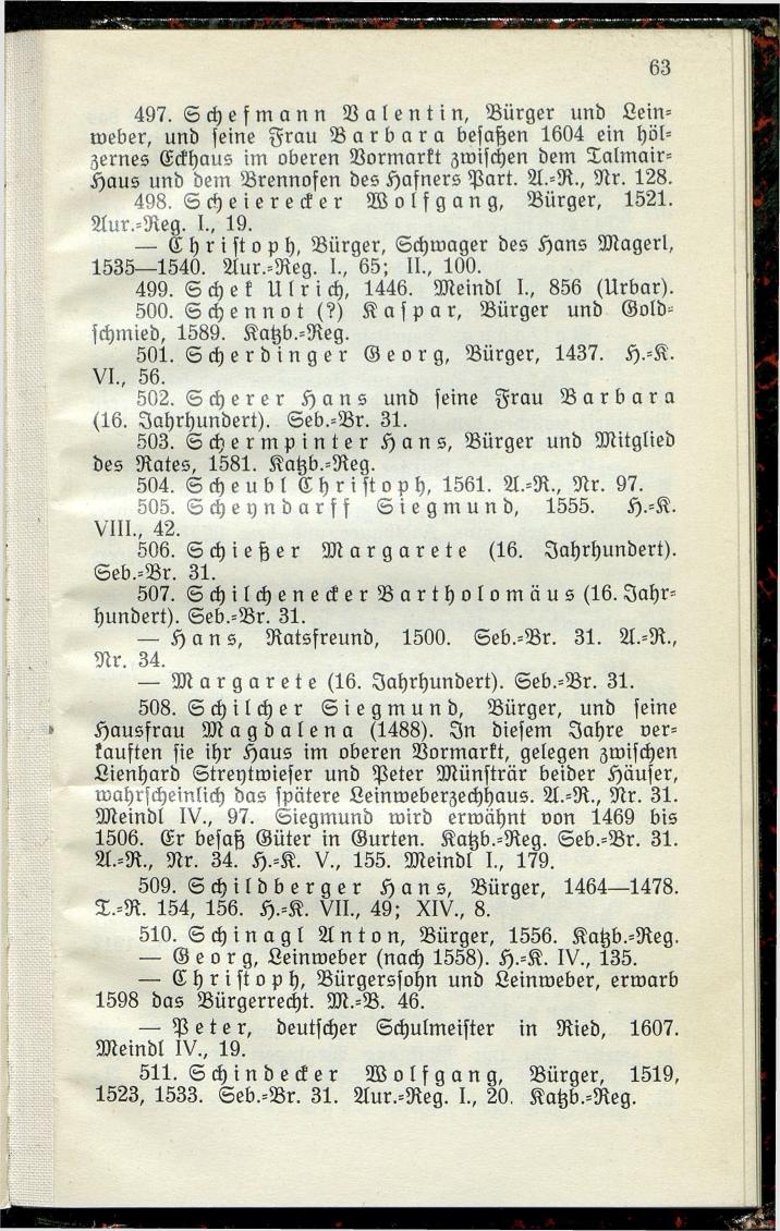 Bürgerbuch des Marktes Ried im Innkreis (Bis 1600) - Seite 71