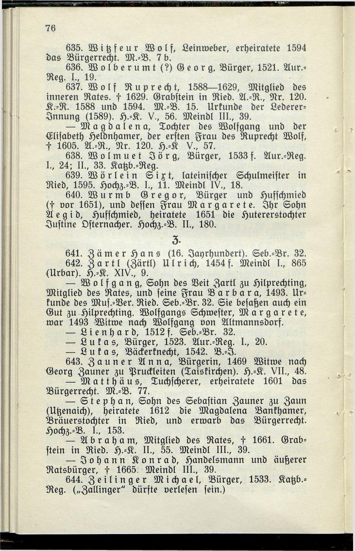 Bürgerbuch des Marktes Ried im Innkreis (Bis 1600) - Seite 84