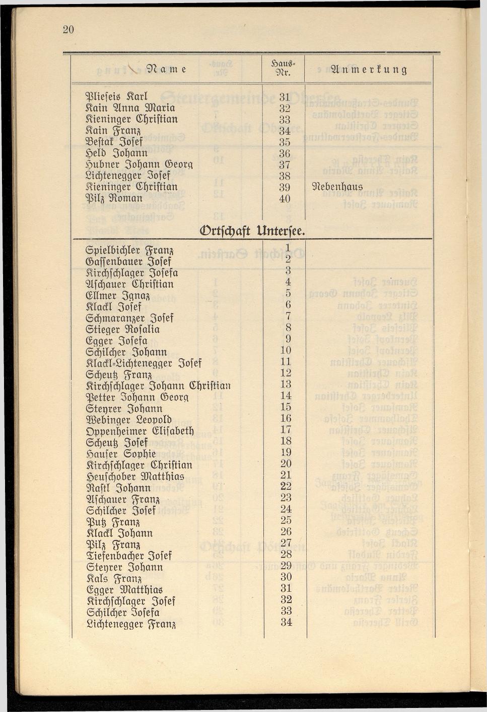 Häuser-Verzeichnis der Gemeinde Goisern nach dem Stande von Juli 1927 - Seite 27