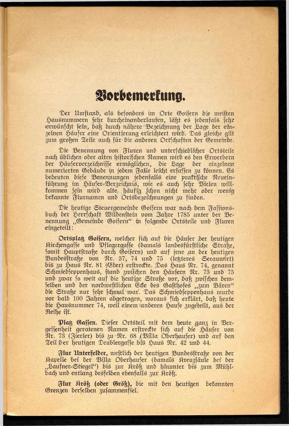 Häuser-Verzeichnis der Gemeinde Goisern nach dem Stande von November 1937 - Seite 5