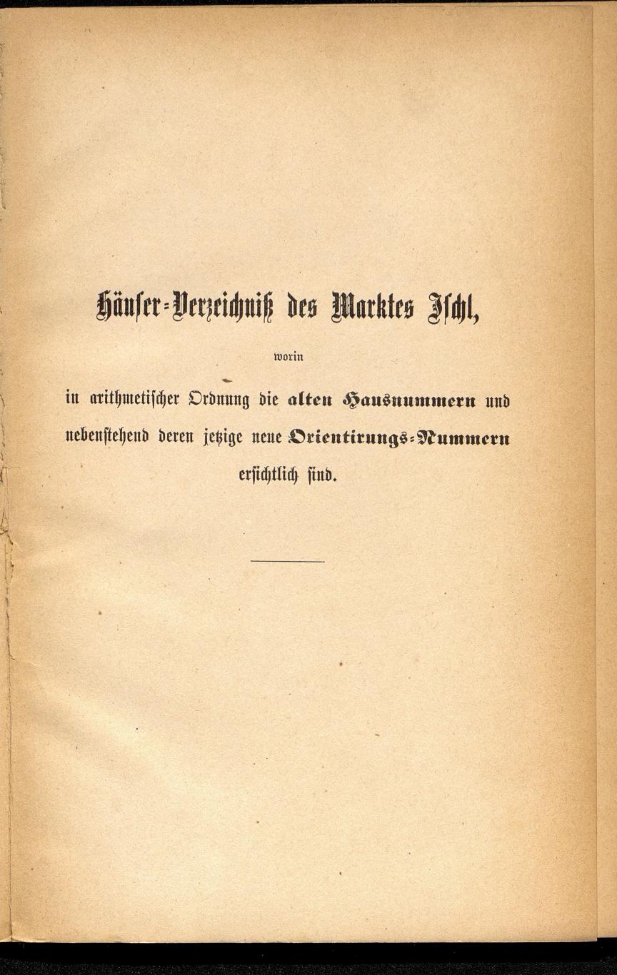 Häuser-Verzeichnis des Marktes und Kurortes Ischl nach den neuen Orientirungsnummern 1881 - Seite 5