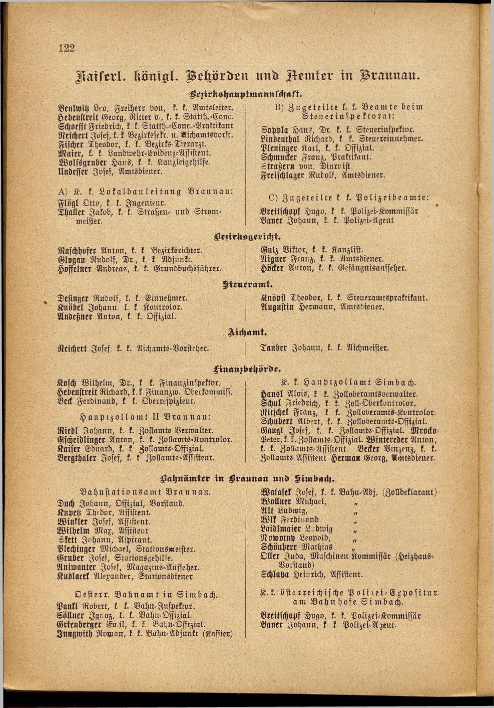 Illustrierter Braunauer-Kalender für das Jahr 1904 - Seite 126