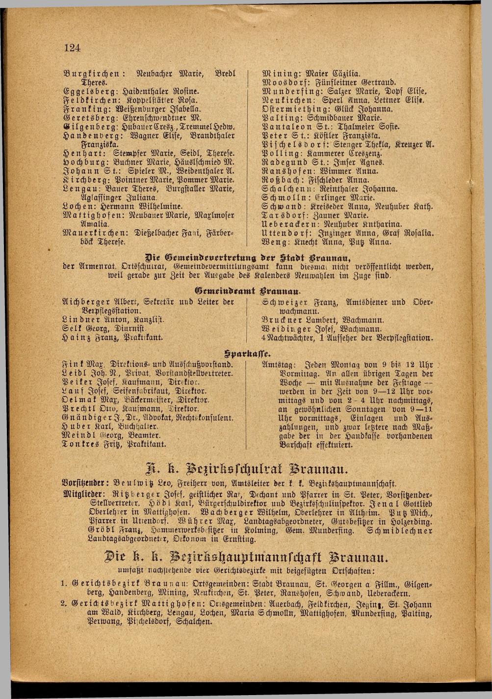 Illustrierter Braunauer-Kalender für das Jahr 1904 - Seite 128