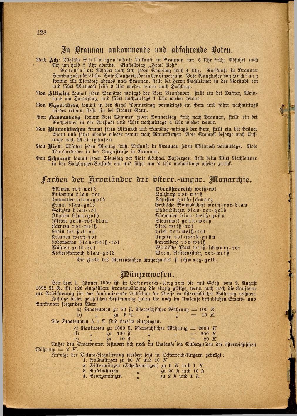 Illustrierter Braunauer-Kalender für das Jahr 1904 - Seite 132