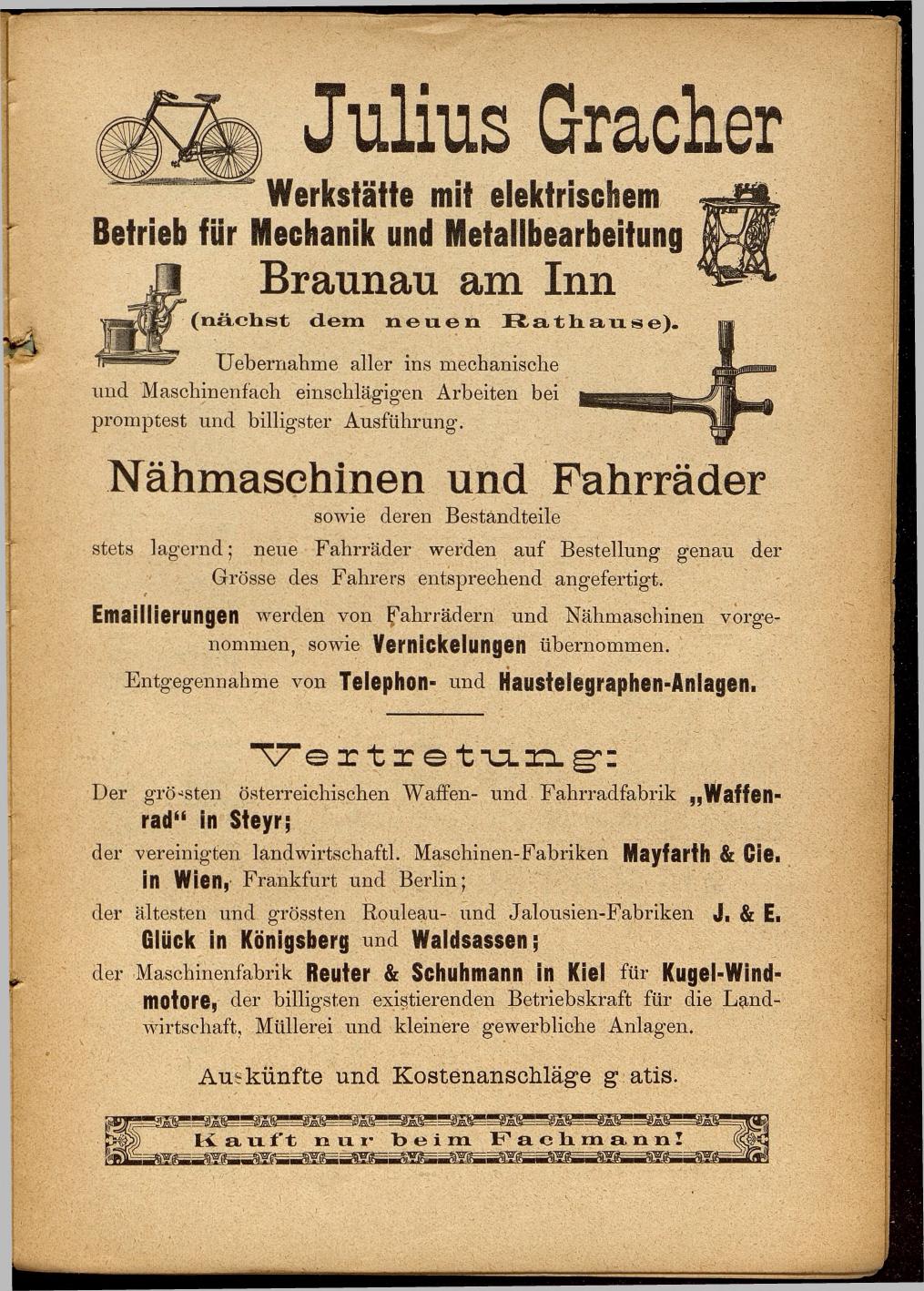 Illustrierter Braunauer-Kalender für das Jahr 1904 - Page 137