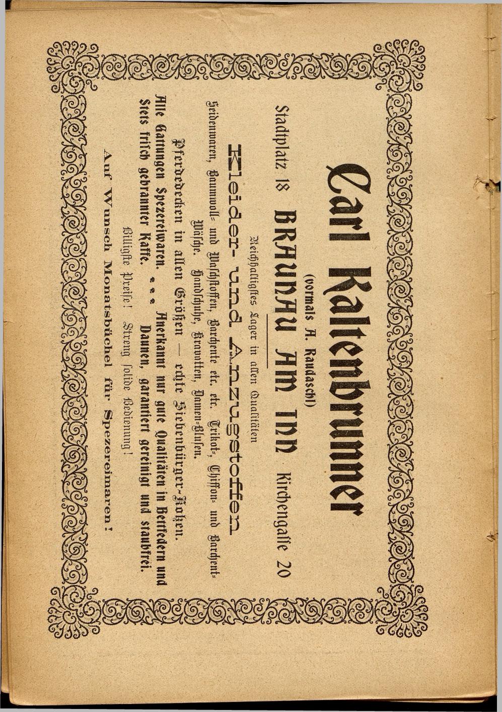 Illustrierter Braunauer-Kalender für das Jahr 1904 - Page 144